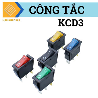 [ 2 CON ] KCD3 công tắc nguồn màu đỏ