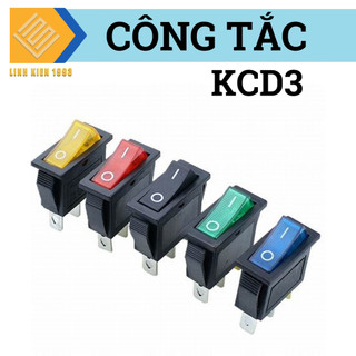 [ 2 CON ] KCD3 công tắc nguồn màu đỏ