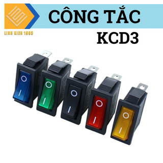 [ 2 CON ] KCD3 công tắc nguồn màu đỏ