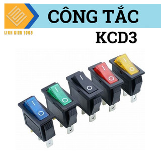 [ 2 CON ] KCD3 công tắc nguồn màu đỏ