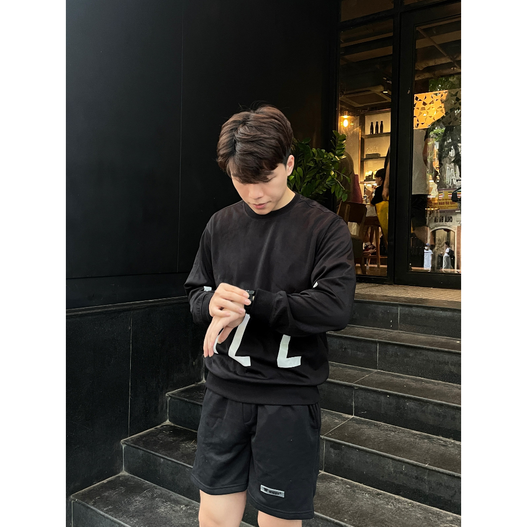 Áo nỉ sweater nam unisex, áo thu đông nam chất mịn dài tay cổ tròn  WIZZY OFFICIAL mã 02