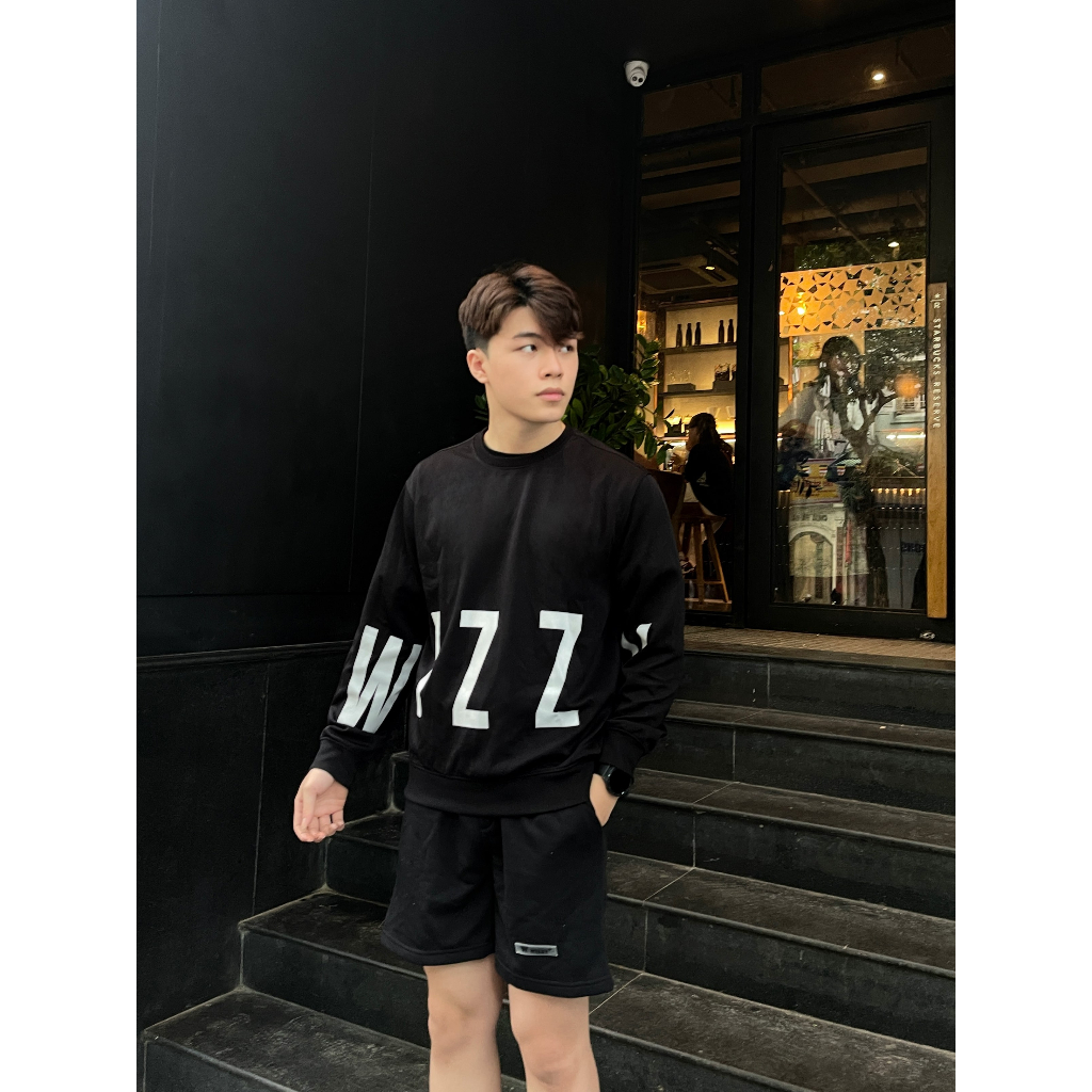 Áo nỉ sweater nam unisex, áo thu đông nam chất mịn dài tay cổ tròn  WIZZY OFFICIAL mã 02