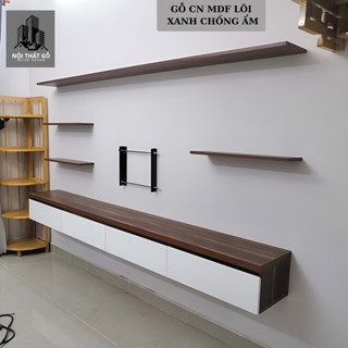 Kệ treo tường Rộng 1m2 x sâu 15cm gỗ