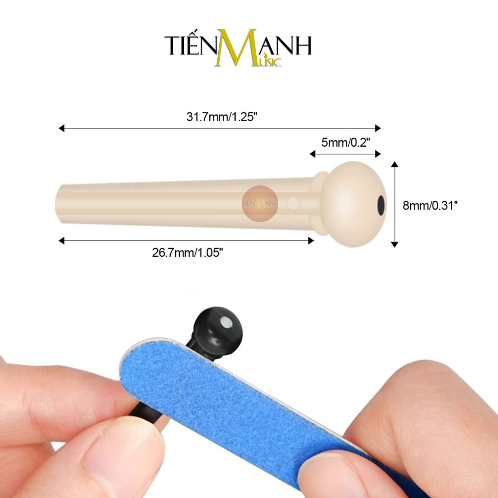 Chốt Đàn Guitar Acoustic Cao Cấp - Ghim Giữ Chặn Dây