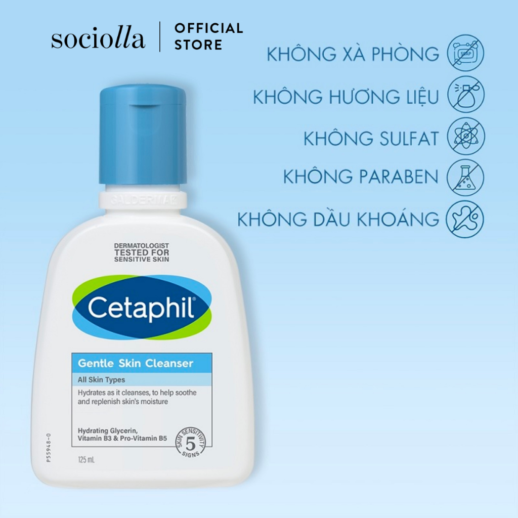 Sữa Rửa Mặt Dịu Nhẹ Không Xà Phòng Cetaphil Gentle Skin Cleanser