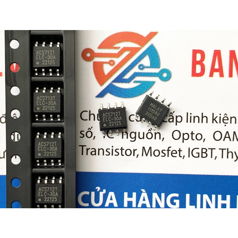 ACS712T, ACS712T-ELC-30A IC Chuyên Dụng SOP-8