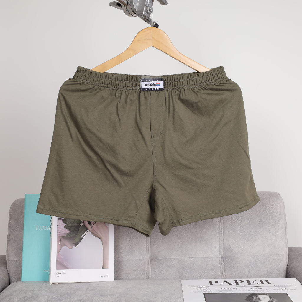 Combo 5 Quần Đùi Màu Trơn Thun Cotton Mát Mịn Mặc Nhà, Mặc Ngủ