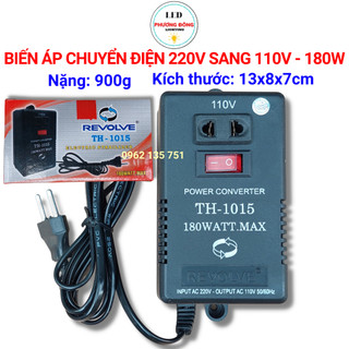 Bộ chuyển đổi nguồn biến áp biến đổi điện 220v sang 110v 100v 180w