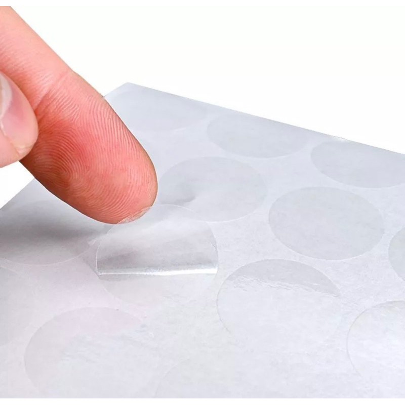 Combo 100 Tem Niêm Phong 3cm, Tem Niêm Phong Trong Suốt, Tem Dán Niêm Phong Tròn PVC Niêm Phong Sản Phẩm