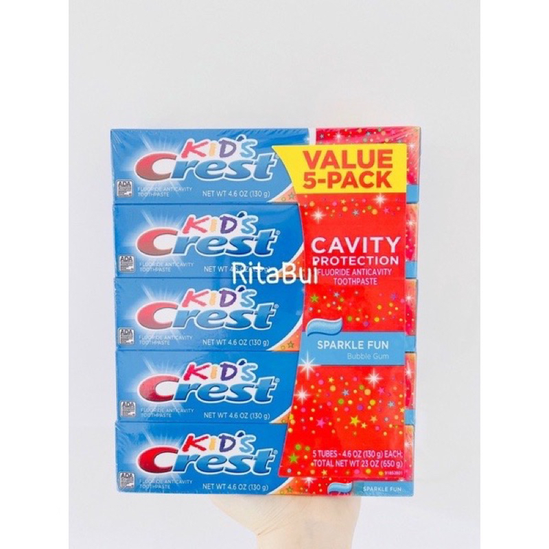 Kem Đánh Răng Crest Kids Cavity Protection MỸ 🇺🇸 An Toàn Cho Bé 130g