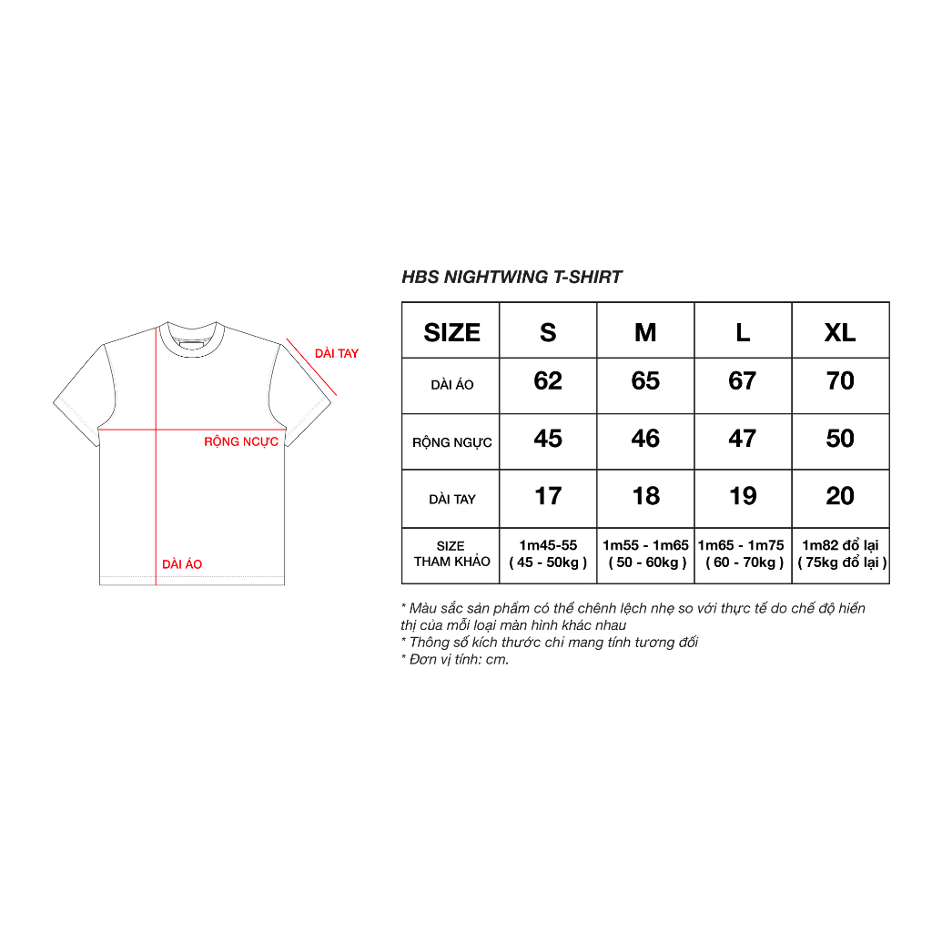 Áo thun hình HBS NIGHTWING T-SHIRT - BLACK