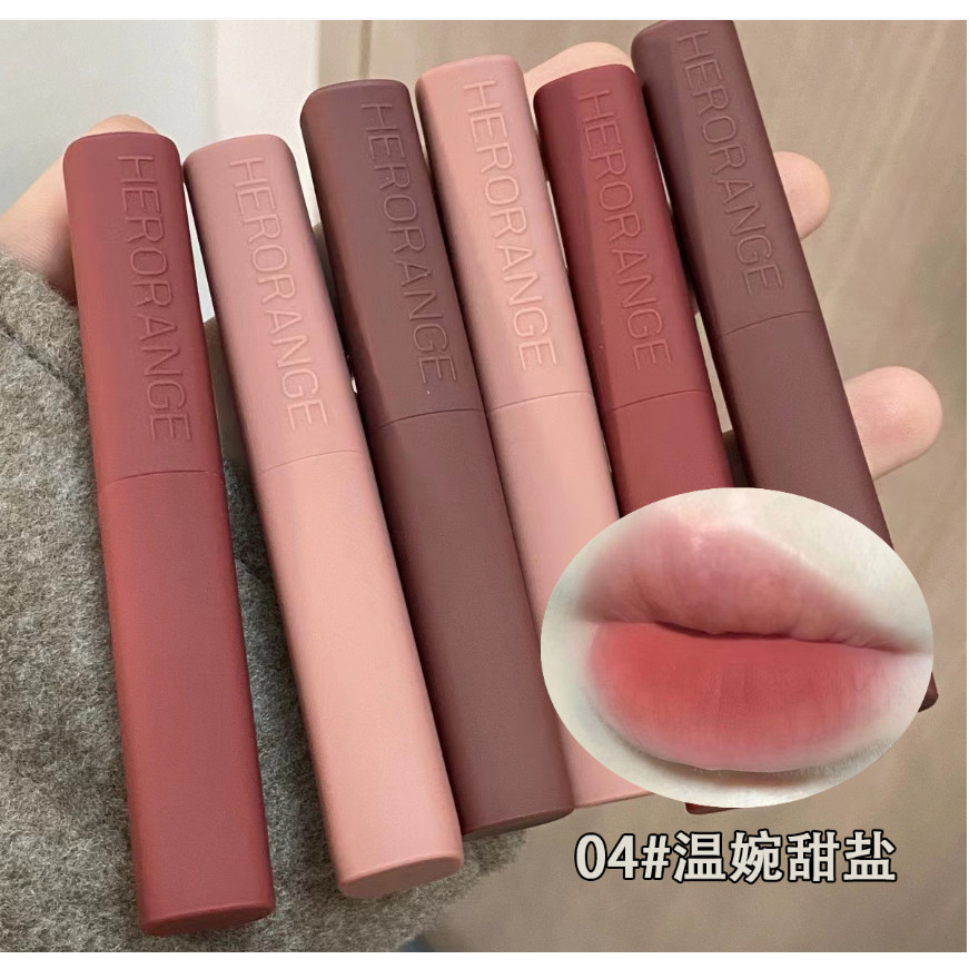 Son Lì Dạng Thỏi Herorange Bền Màu CHất Nhung Mịn Lâu Trôi ~My Delwyn~