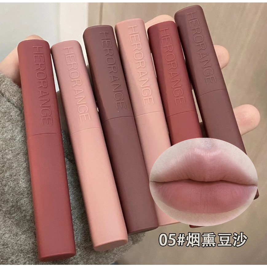 Son Lì Dạng Thỏi Herorange Bền Màu CHất Nhung Mịn Lâu Trôi ~My Delwyn~