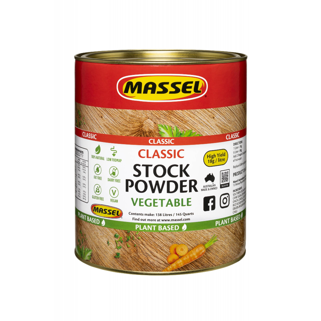 Bột nêm vị rau củ Massel Premium Stock Powder Vegetable 2kg không bột ngọt có thể ăn chay