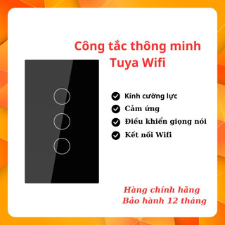 Công tắc thông minh mặt kính cảm ứng Tuya Wifi mẫu mới