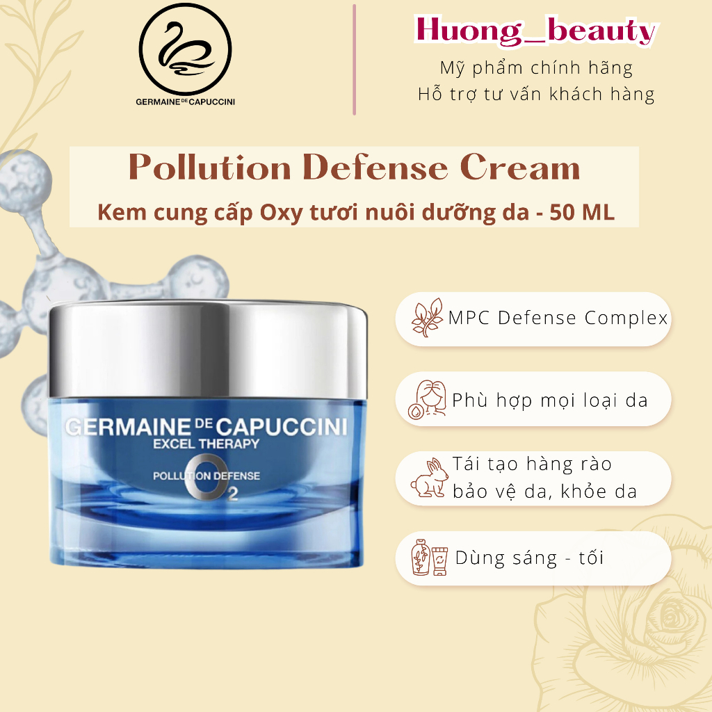 Kem Cung Cấp Oxy Tươi Thải Độc da Pollution Defense Cream Germaine de Capuccini 1/25