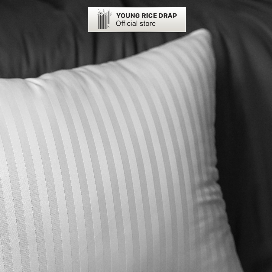 Gối bông hơi nằm ngủ cao cấp YOUNGRICE Ruột gối gòn hơi nằm chống mỏi vai gáy kích thước 50x70 chuẩn khách sạn 5 sao