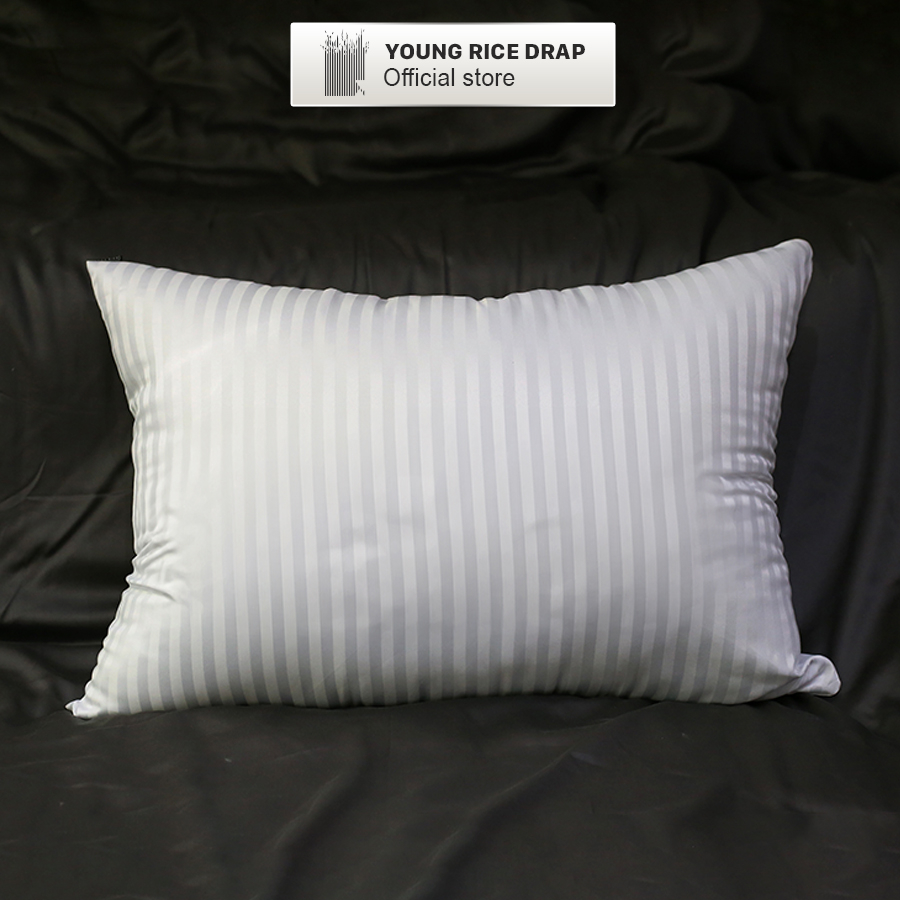 Gối bông hơi nằm ngủ cao cấp YOUNGRICE Ruột gối gòn hơi nằm chống mỏi vai gáy kích thước 50x70 chuẩn khách sạn 5 sao