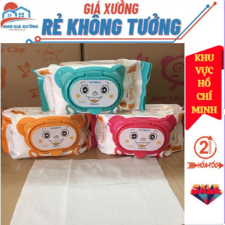 Khăn giấy ướt , bịch khăn ướt không cồn, không mùi, an toàn cho da em bé, kháng khuẩn, không gây kích ứng