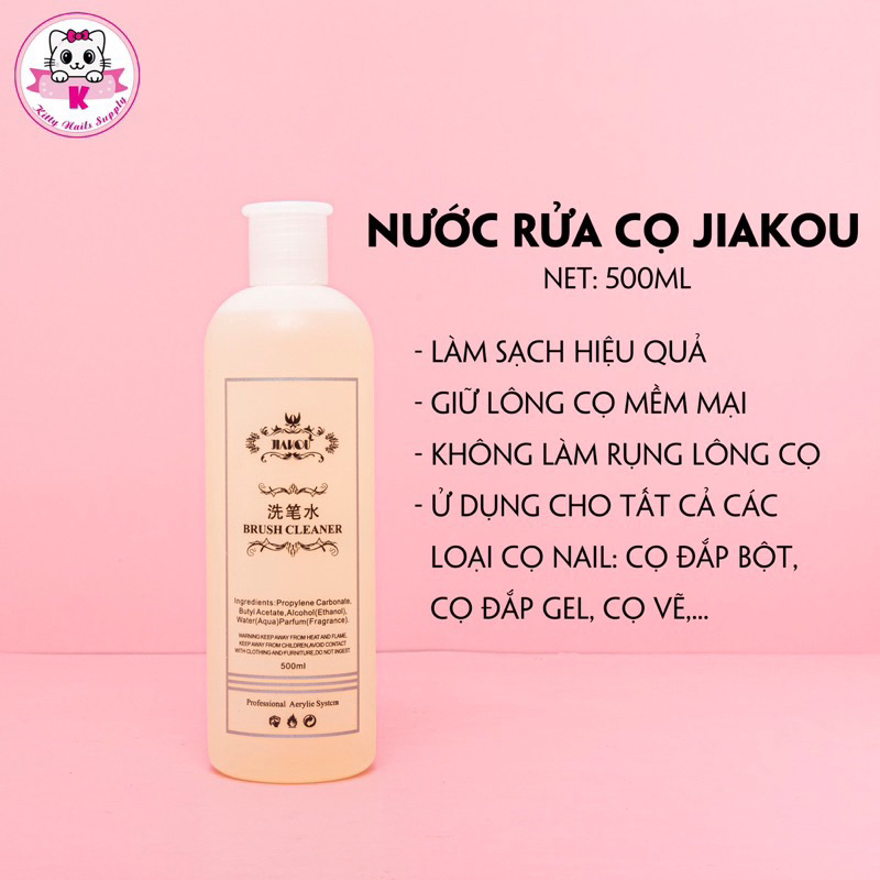 Rửa cọ nail jiakou 500ml,1000ml