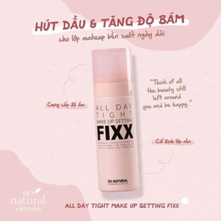 Xịt khóa nền make up so natural all day tight make up setting fixx