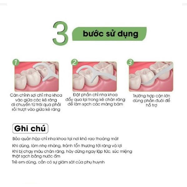 Tăm chỉ nha khoa cao cấp 50 cây / hộp