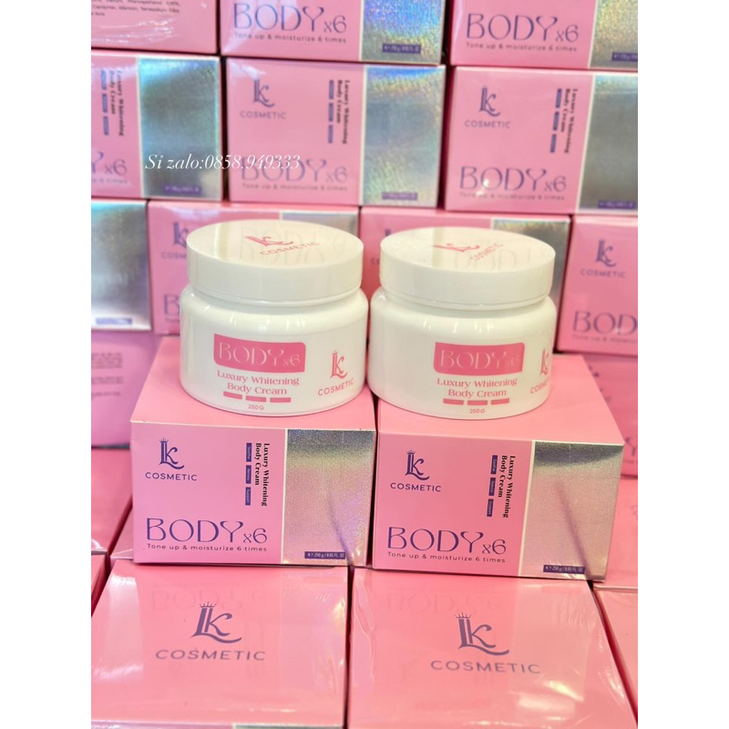 Kem body x6- Chính hãng dưỡng trắng da body chuyên sâu