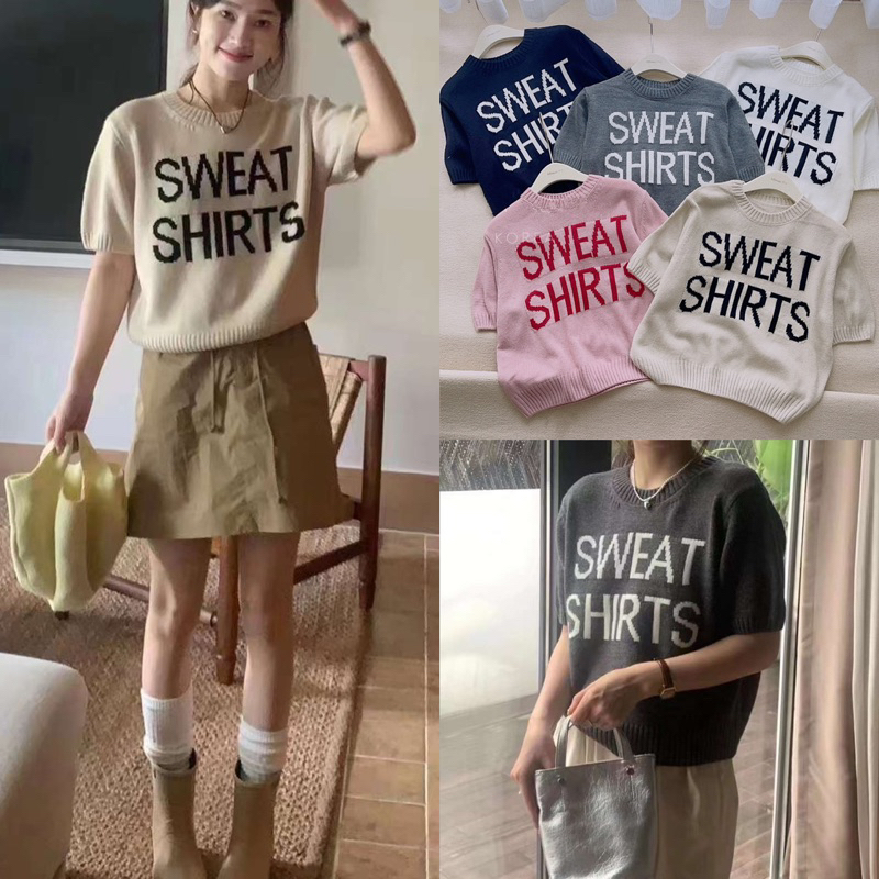 BEST SELLER Áo len dệt chữ SWEAT (chất đẹp, kèm ảnh thật)
