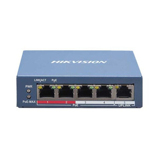 Switch poe 4 cổng hikvision ds-3e1105p-ei