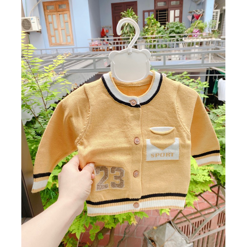 Áo khoác len, áo cadigan len cho bé dưới 3 tuổi