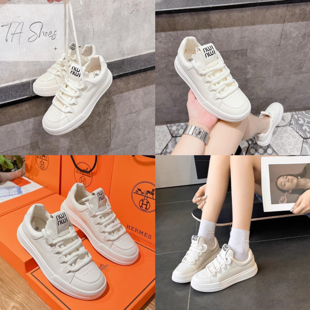(Có sẵn) Giày thể thao nữ không cần buộc dây thoáng khí siêu nhẹ thời trang trẻ trung,hàng sịn qc fullbox,SNEAKER đế 3cm