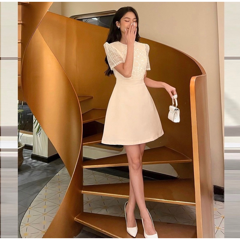 Đầm WAYO thiết kế ren lưới cao cấp dự tiệc sang trọng