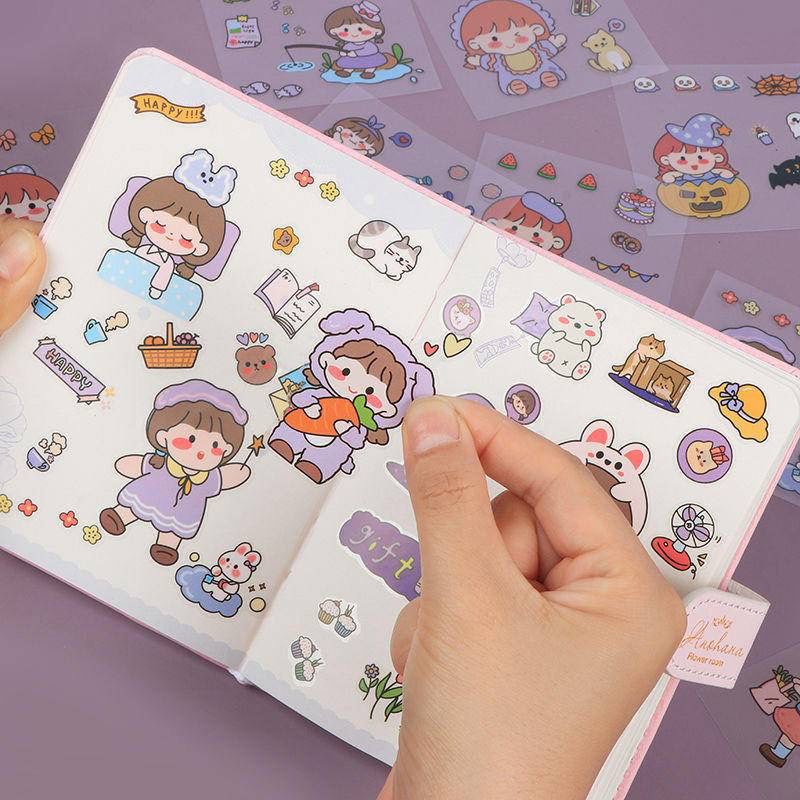 🌈SET 20 Sticker trong suốt trang trí dễ thương cute chống thấm nước 🥰🥰🥰