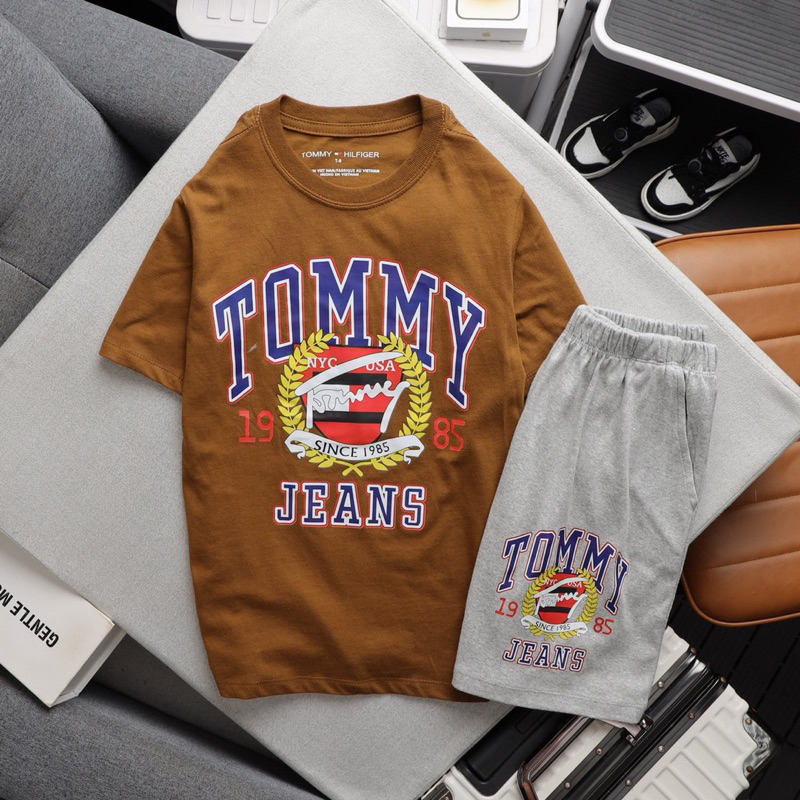 Đồ Bộ Tay Ngắn Bé Trai, Thun Cotton VNXK Hình In 3D Bigsize