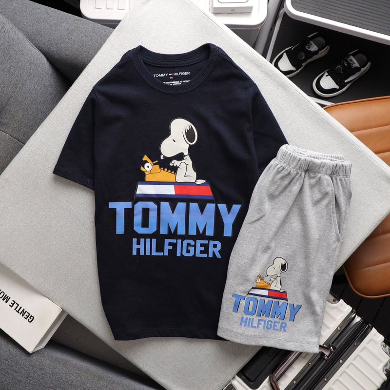 Đồ Bộ Tay Ngắn Bé Trai, Thun Cotton VNXK Hình In 3D Bigsize