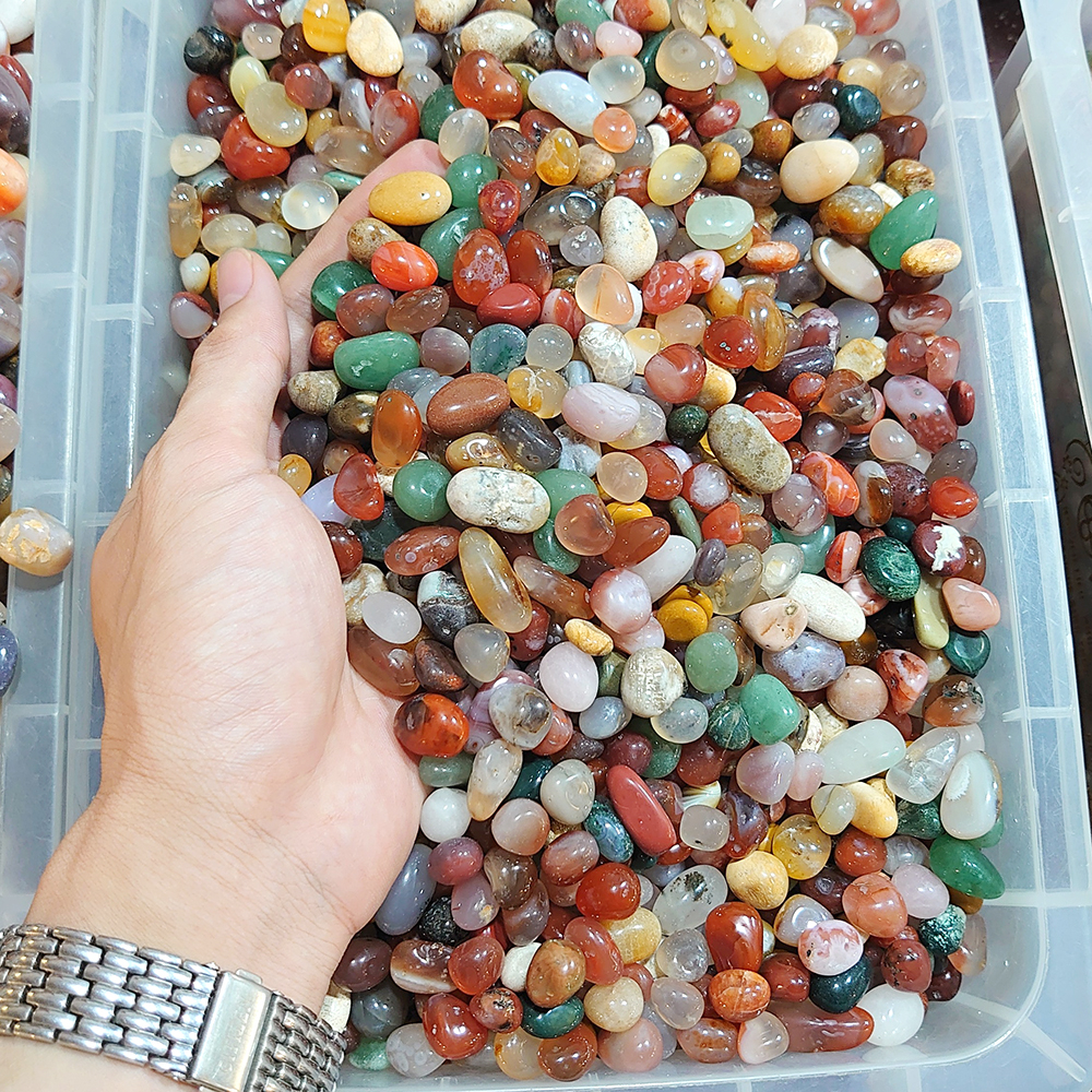 Đá vụn tự nhiên các màu - đá trang trí nhà cửa các màu