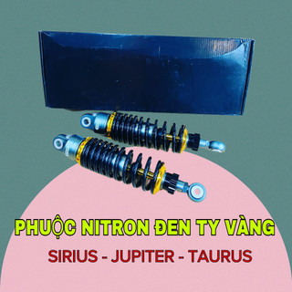 Phuộc sau NITRON đen ty vàng hàng 1:1 cho xe Sirius-Jupiter-Taurus