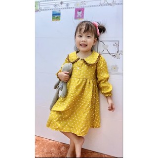 Đầm Thu cổ sen bèo tiểu thư ( ảnh chụp thật )