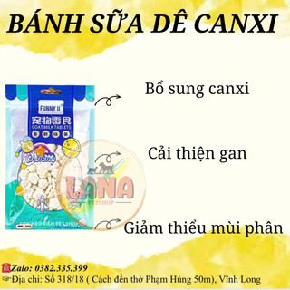 Bánh thưởng sữa dê canxi cho chó 100g