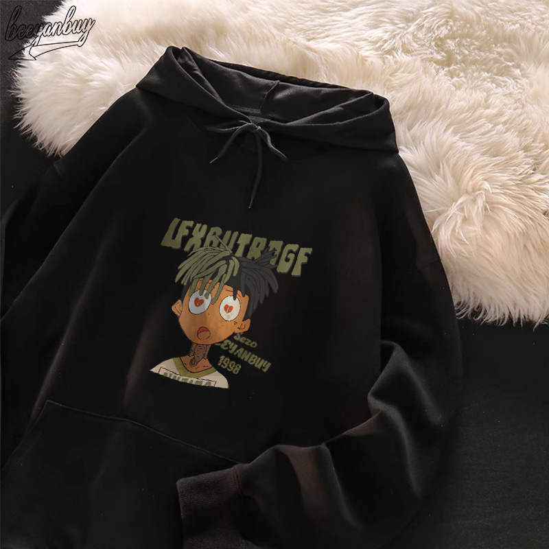 Áo Hoodie Cotton nam BEEYANBUY áo nỉ tay dài vintage in hình fashion unisex 100% cotton-N0238