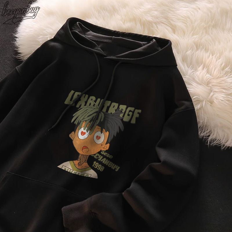 Áo Hoodie Cotton nam BEEYANBUY áo nỉ tay dài vintage in hình fashion unisex 100% cotton-N0238