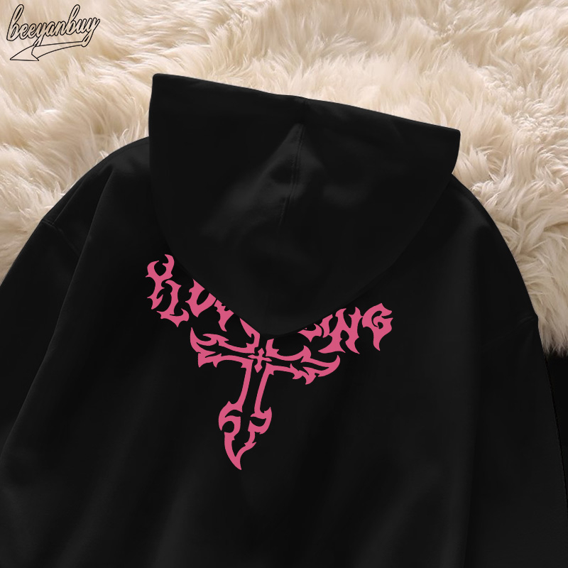 Áo Hoodie Cotton nam BEEYANBUY áo nỉ tay dài vintage in hình unisex 100% cotton-D0341