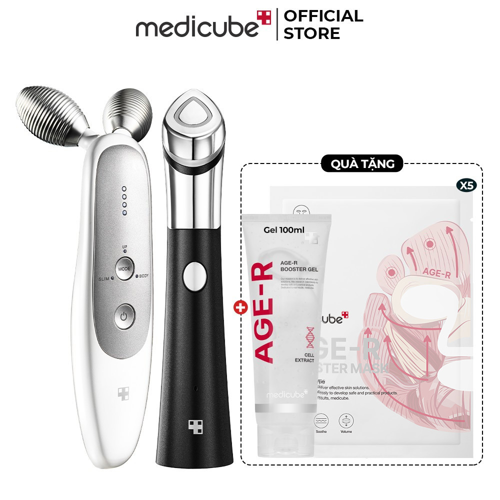 Set nâng cơ, nhỏ lỗ chân lông MEDICUBE (Booster-H+ EMS)
