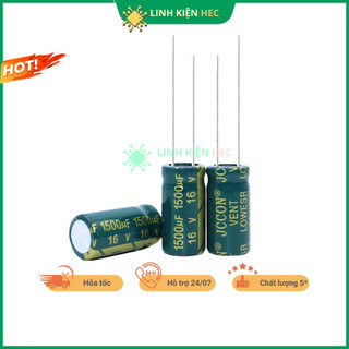 Tụ hóa 16V 100uF - 10000uF tần số cao linh kiện hec