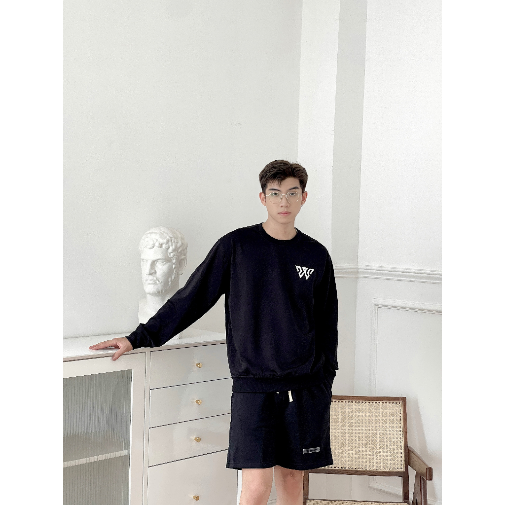 Áo sweater nam tay dài chất nỉ thu đông Hàn Quốc co dãn cổ tròn phong cách unisex mã STW02cruel