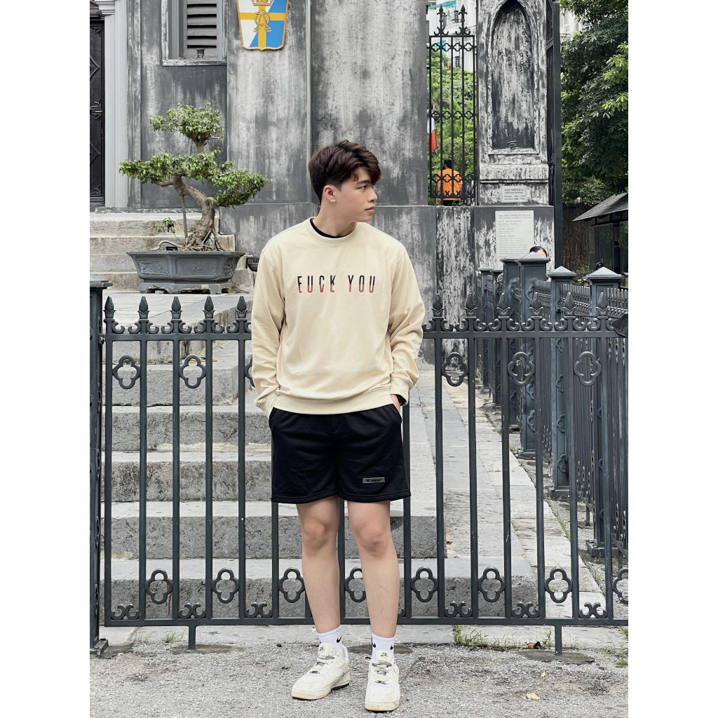 Áo thu đông nam, áo nỉ sweater Hàn Quốc cổ tròn dài tay in hình cá tính phong cách unisex mã STW14fuk