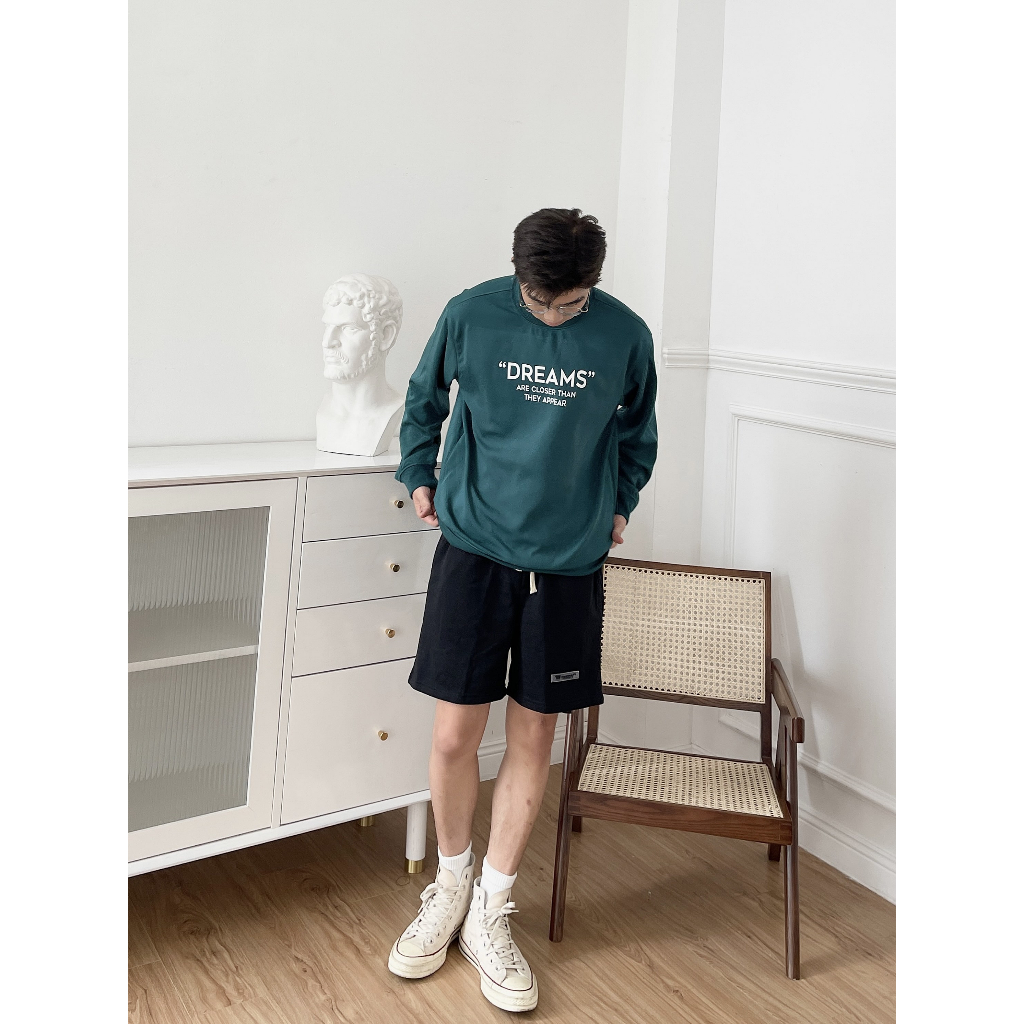 Áo nỉ sweater Hàn Quốc, áo thu đông nam dài tay cổ tròn 4 màu trẻ trung phong cách mã mã 01