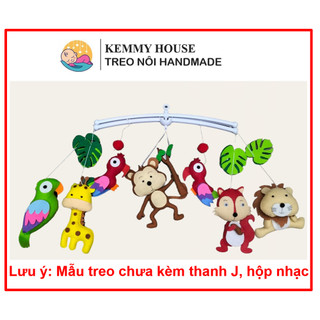 (MAY TAY THỦ CÔNG ) Mẫu treo nôi lễ hội rừng xanh kích thích thị giác cho bé