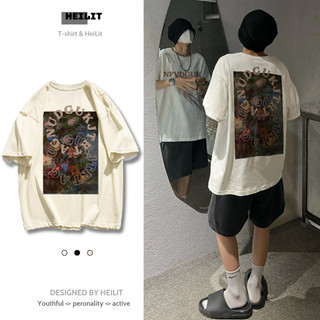 Áo Thun Nam Họa Tiết Nhiều Màu JTRT  HeiLit Phông Tay Lỡ Chất Vải Cotton Co giãn Form Unisex