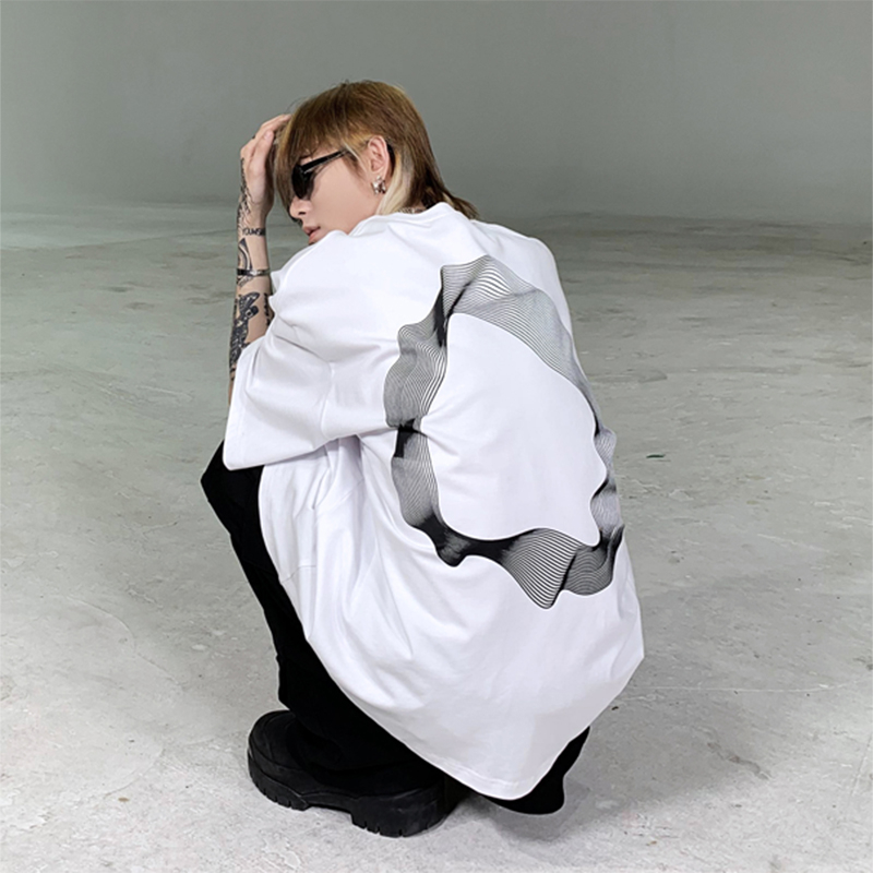 Áo Thun Nam Họa Tiết Hình Tròn BaSic HeiLit Phông Tay Lỡ Chất Vải Cotton Co giãn Form Unisex